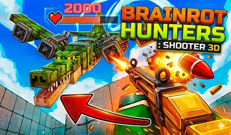 Brainrot Hunters: Shooter 3D